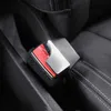 Voiture 2 pièces caché siège de voiture ceinture de sécurité boucle pince métal insérer carte Auto intérieur siège boucles alerte silencieux ceinture de sécurité accessoires