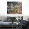 Impressionist Landscape Canvas Art Farmyard at The Maison Pontoise Camille Pissarro Painting Handmade Artwork for Hotel Lobby