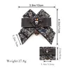 Noeuds papillon mode rétro Vintage Design noeud papillon fait à la main hommes strass robe britannique mariage marié velours cravate pour hommes accessoires