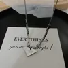 Pendant Necklaces Letters MADE IN ITALY PREDE Triangle Necklace For Women Hip Hop Titanium Steel Cube Beads Men Punk Bijoux Gift