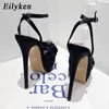 NXY Sandalen Runway Ontwerp Extreme Stiletto Hoge Hakken vrouwen Sexy Platform Open Teen Prom Schoenen Mode Gesp Pompen 230511