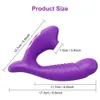 2 in 1 Sucking G-spot Vibrator for Women Clit Sucker Sex Clitoris Stimulation Female Masturbator Toy