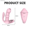 3 IN 1 Likken Zuigen Vibrator Erotische 10 Modus Vibrerende Anale Vagina Clitoris Stimulator Wearable Orale Tong Sex Toys voor Vrouwen L230518