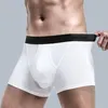 Caleçons hommes Modal maille troncs mince transparent court Boxer élasticité slips Sport natation sous-vêtements séparation pochette U convexe