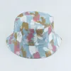 Cappelli a tesa larga Graffiti Secchio dipinto per donna Uomo Cappello estivo Berretto in cotone lavato Beach Sun Fisherman R230607