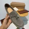 Loro Piana Casual Shoes Summer Charms Walk Soede Moccasins Мужчины Женщины дизайнерские кроссовки кожа