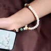 Link Armbanden Chinese Stijl Witte Jade Bodhi Handgemaakte Mobiele Telefoon Hanger