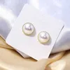 925 Silver Needle Temperament Sweet Little Girl Pearl Earrings Overseas Hot Selling Pearl örhängen för kvinnor