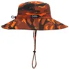 Szerokie brzegowe czapki Outfly Cowboy Cowboy Hat Outdoor Boonie Protection Men Busket R230607