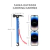 Gadgets de plein air TARKA Marteau de camping léger en acier au carbone Tête de tente Piquet Maillet avec crochets de queue Outil de conception Randonnée Escalade Équipement 230607