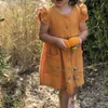 Mädchen Kleider Sommer Neue Mori Retro Baumwolle Mädchen Casual Ärmelloses Kleid Baby Mädchen Taschen Nette Prinzessin