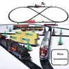Electric RC Car Electric Train Children's Toys Retro Set Creative Decor Model Party Gifts Christmas 230607