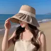 Breda Brim Hats 2023 New Women's Bucket Hat Solid Style Caps Fashion Luxury Fisherman Ladies Summer Sun Travel Beach R230607