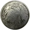 US 1874 Strzały P/s Siedzące Liberty Quater Dollar Silver Plane Coped Mone