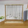 Jewelry Boxes Modern Jewelry Organizer Display Stand Wood Necklace Hanging Countertop Rack for Chains Earrings Bracelets Showcase Storage Rack 230606