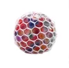 Decompression Toy Car Dvr 5.0Cm Colorf Mesh Squishy Grape Ball Fidget Anti Venting Balls Spremere Giocattoli Ansia Dhbyv