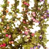 Decorative Flowers Artificial Wedding Scene Pography Autumn Star Small Tea Roses Rattan Christmas Home Bathroom Balcony Decoration