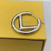 Women Silver Hoop أقراط مصممة المجوهرات الممتازة Gold Condring 2.5cm Mens Stud Encling Fudy Hoops Letter Mashion Rings with Box