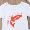 T-shirts Citgeett Zomer geboren Baby Jongen Katoen Korte Mouwen Outfits Brief Romper TopsLong PantsHat Kleding Set 230606