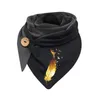 Foulards mode femmes pissenlit imprimé écharpe Hijabs femme dame rétro bouton multi-usages châle hiver Echarpe Szalik L5