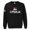 Männer Hoodies Serbien Serbische Serben Männer Sweatshirt Sweat Hip Hop Streetwear Kleidung Sport Top Trainingsanzug Nation 2023 SRB Srbija