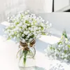 Decoratieve Bloemen Kunst Gipskruid Gypsophila Boeketten PU Nep Bloem Voor Bruiloft Krans Bloemstuk Thuis