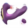 Clitoris G-spot vibrador silencioso e forte com 10 modos de vibração 5 pulsações 3-1 brinquedo sexual