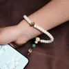 Link Armbanden Chinese Stijl Witte Jade Bodhi Handgemaakte Mobiele Telefoon Hanger