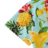 Men's Casual Shirts 2023 Summer Youth Men's Top Hawaiian Style Floral Lapel Fashion Pineapple Print Short-sleeved Shirt