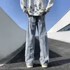 Hommes Jeans Y2K Streetwear Rayé Baggy Stacked Pantalon Hommes Vêtements Lavé Bleu Droit Lâche Denim Pantalon Vetements Homme 230606