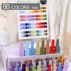 Kit Annies Set di smalti gel da 60 colori Kit gel colorato Sansu con diverse bottiglie per nail art Set completo Kit per principianti di smalto gel per unghie