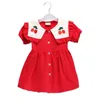 Robes De Fille D'été Fille Robe Brodée Fantaisie Princesse Pour Les Filles Petite Manches Volantes Vêtements Pour Enfants Bébé Enfants Vêtements R230607