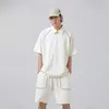 Survêtements pour hommes XXXL mode hommes 2 pièces costume Streetwear été décontracté à manches courtes T-Shirt pantalon vêtements de sport pour hommes grande taille S-3XL