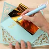 Stämplande 2,5 mm/2.8*0,35 mm värmefolie penna kalligrafi tips Kombinera varmt foliepapper kan användas på pappersläder plastkort Diy skrivdragning