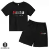 Conjuntos de roupas Marca TRAPSTAR Tshirt Roupas para crianças Conjunto de agasalho para meninos Harajuku Tops Tee Engraçado Hip Hop Color T ShirtBeach Casual Shorts Sets 230606
