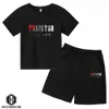 Completi di abbigliamento Marca TRAPSTAR Tshirt Abbigliamento per bambini Tuta da ragazzo Set Harajuku Top Tee Divertente maglietta a colori Hip Hop Pantaloncini casual da spiaggia Set 230606