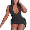 Casual Dresses Women's Sexy Zip Tight Dress Backless For Women Elegant Under 10