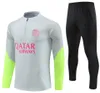 Parijs trainingspak 2023 2024 MBAPPE trainingspakken voor kinderen en heren 22 23 24 psgs trainingspak lange mouw Voetbal voetbal Jersey kit uniform chandal volwassen jongens FAN PLAYER