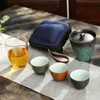 Teaware japan eseceramic tea set teapot gaiwan with 3 cups a tea sets portable travel tea set drinkw Free shipping