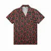 Chemise de couple Loisirs d'été Hawaii Vacances Protection solaire Respirant Haut ample Design de mode Imprimé végétal Chemise à simple boutonnage pour hommes TAILLE: M-3XL