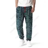 Calça masculina Moda Estampa de Linho Baggy Harém Men Japonês Streetwear Joggers Harajuku Calça de Moletom Jogging Casual Pantalones