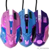 Mouse Mouse Mouse da gioco cablato USB Mouse professionale per computer rosa Mouse retroilluminato colorato per PC portatile dati