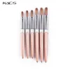 Nagelborstar 100% Pure Kolinsky Acrylic Brush Rose Gold Hande Sable Pen for UV Gel målning Carving Art Tool 6# 16# 230606