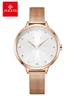 Wristwatches Four-leaf Clover Flower Julius Women's Watch Japan Mov't Hours Elegant Fashion Clock Stainless Steel Bracelet