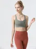 Lu Align Lu Woman Exercise Yoga Vest Sleeveless Workout Tank Top Sleeveless Gym Bra Lingerie Exercise Tops Wear Beautiful Back Thin band Underwear Push Up
