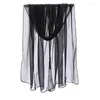 Scarves Soft Georgette Islamic Shawls And Wraps Woman's Scarf Plain Veil Lightweight Summer Sunscreen Muffler Ladies Musulman Turban