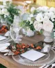 Bord servapkin röda blommor lövsignaler Ställ in middagar för handduk för bröllopsfest för bröllopsfest för bröllopsfest