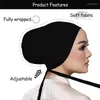 Halsdukar modal mjuk under mössa inre hijab stretchy muslimsk kvinnor bandage underkarfsbana islamisk turban pannband justerbar