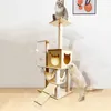 猫家具スクラッカーサイサルロープツリースクラッチおもちゃ塔粉砕足摩耗性の相互作用木製アクセサリー230606