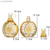 Geur 30 ml 50 ml Galvaniseren Gouden Patroon Glazen Fles Parfum Spray Fles Afneembare Schroefdop Parfumflesje 1 stks Lege Fles L230523